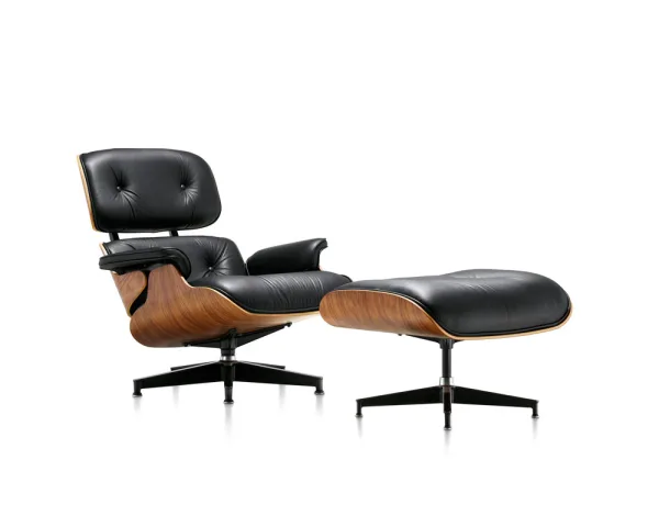 EAMES LOUNGE CHAIR AND OTTOMAN