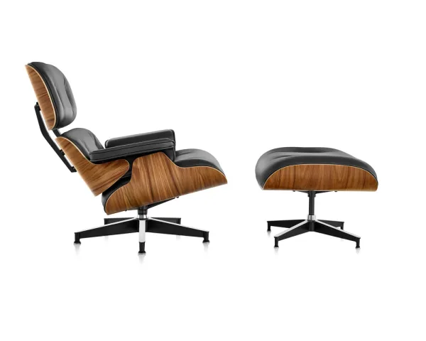 EAMES LOUNGE CHAIR AND OTTOMAN