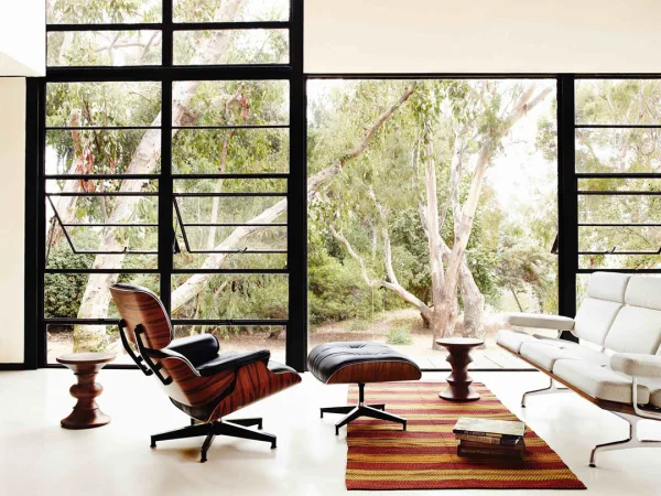 EAMES LOUNGE CHAIR AND OTTOMAN