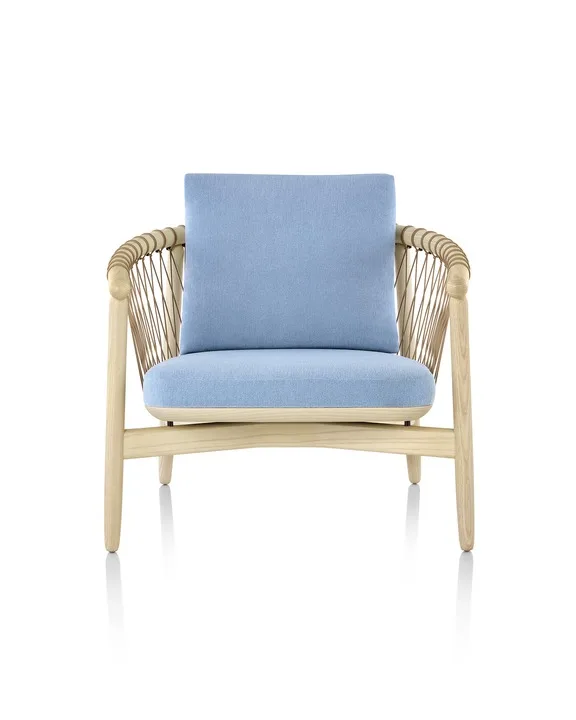 Crosshatch Chair and Ottoman