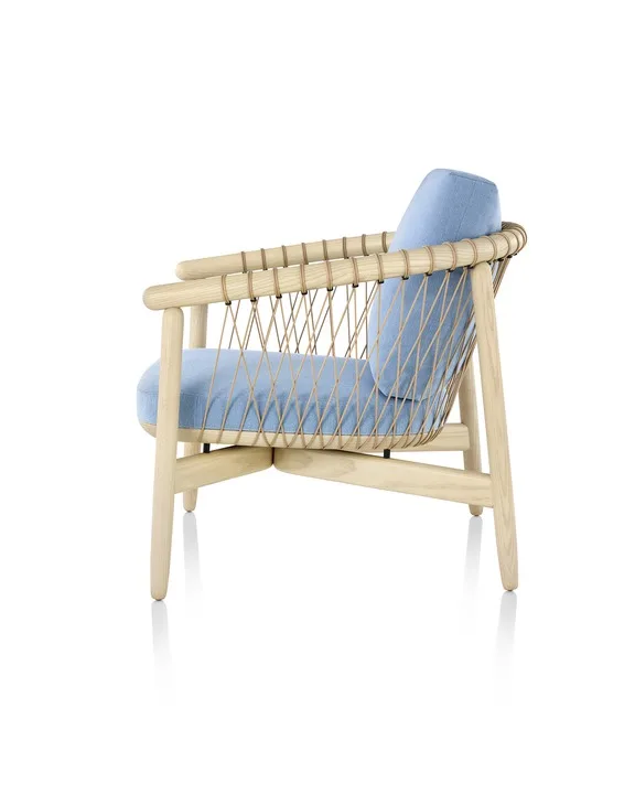 Crosshatch Chair and Ottoman